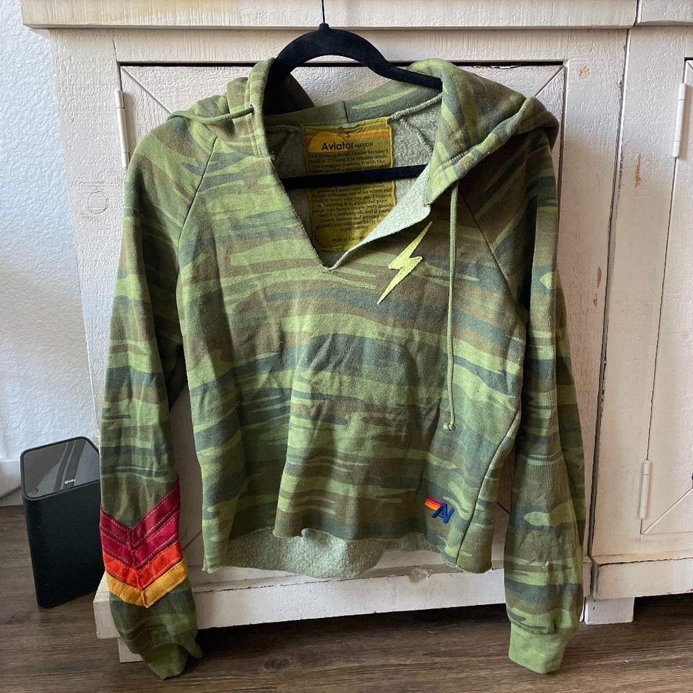 Aviator nation hooded sweatshirt